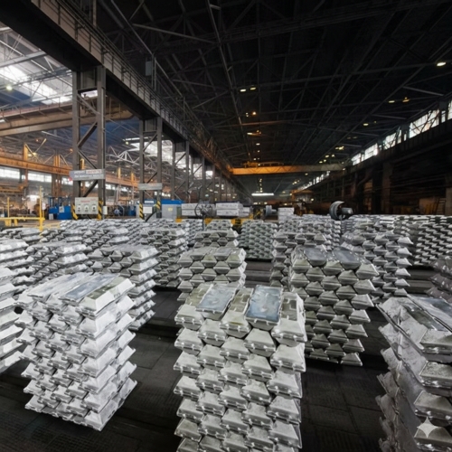 Aluminium ingot factory production