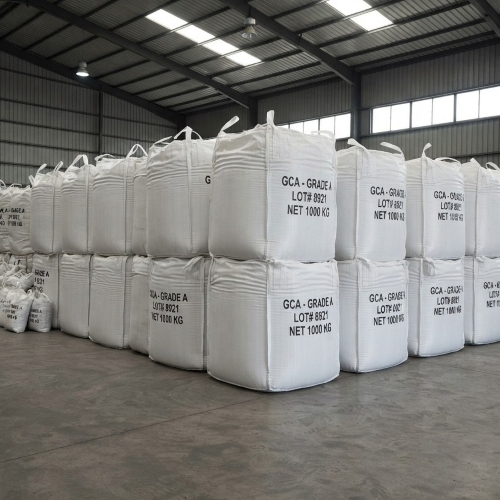 Measurement and quality control of Gas Calcined Anthracite carbon raiser granules.